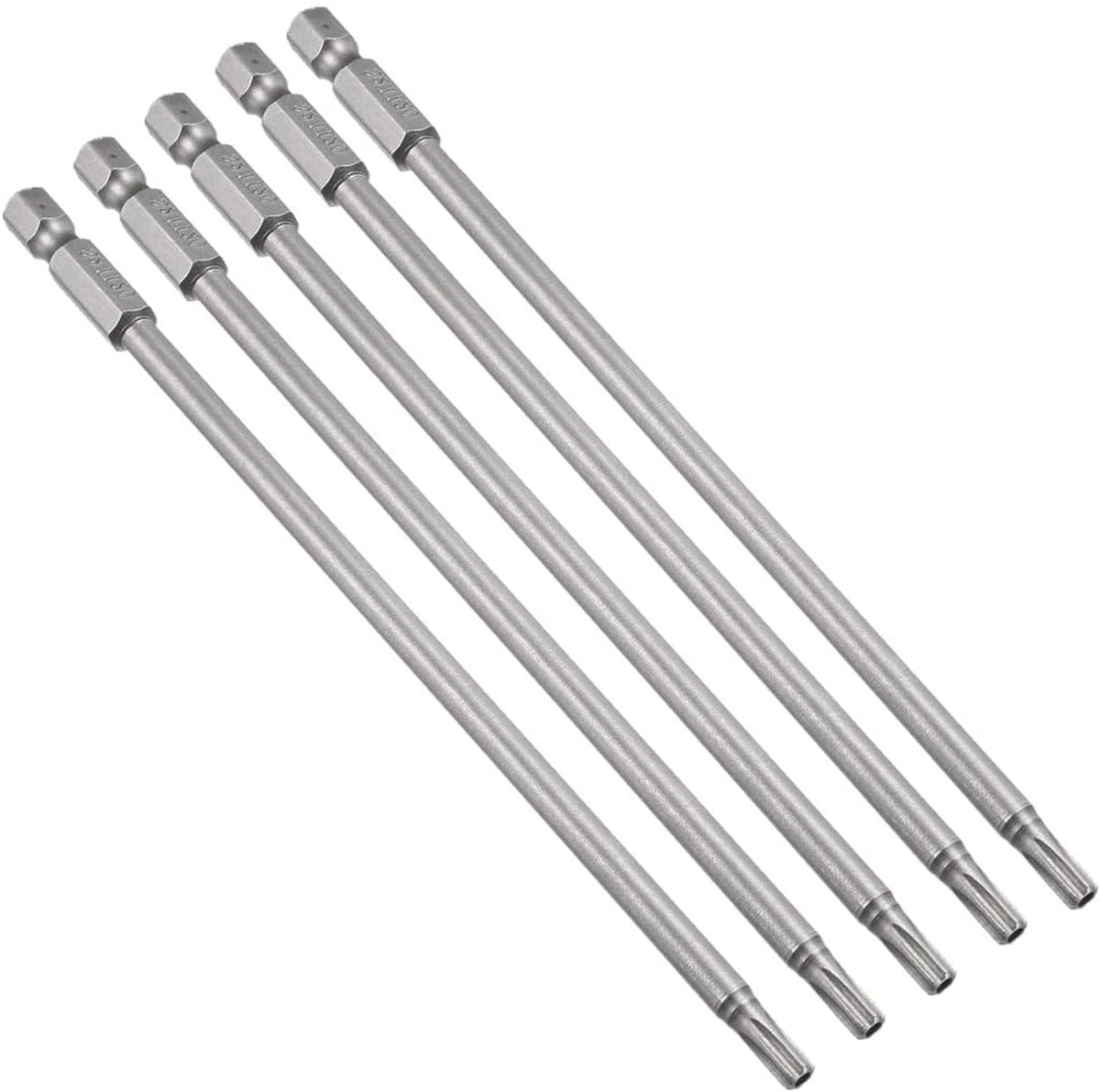 sourcing map 5 stuks. Zeskantschacht T20 magnetische torx-schroevendraaierbits 150 mm lengte 1/4"