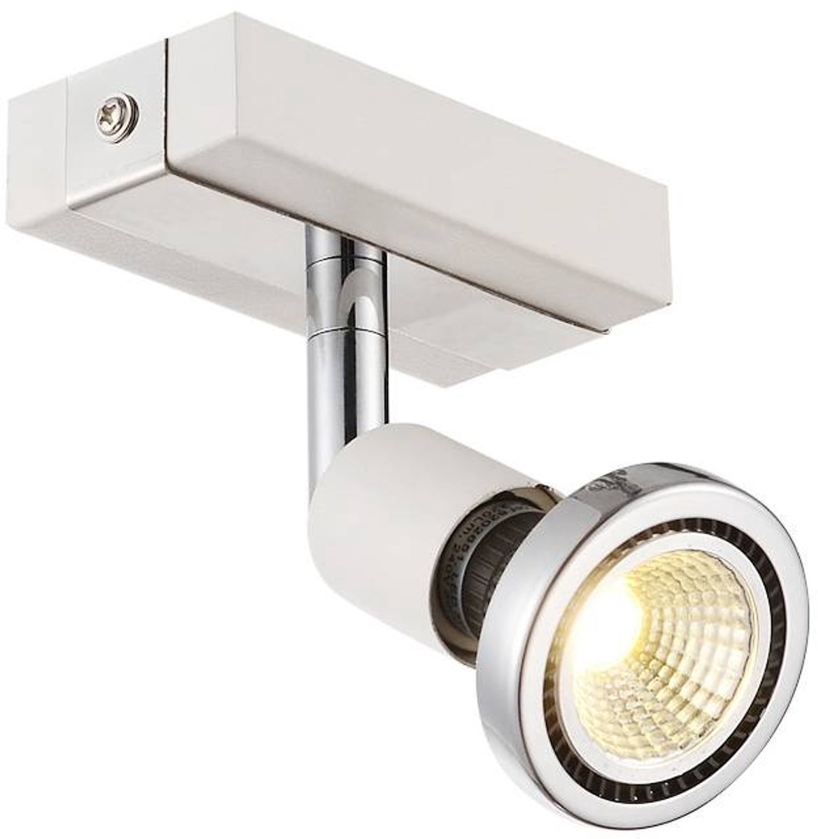 ROBUS spot 1xGU10 5W LED incl. zwart/chroom