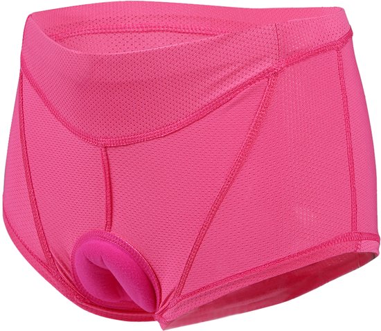Fietsonderbroek Dames met 3D Zeem - Comfortabele Fiets Onderbroek - Ademend Fietsondergoed - Gel Zeem - MTB, Racefiets, E-bike & Spinning - Roze - Maat M — afbeelding 3