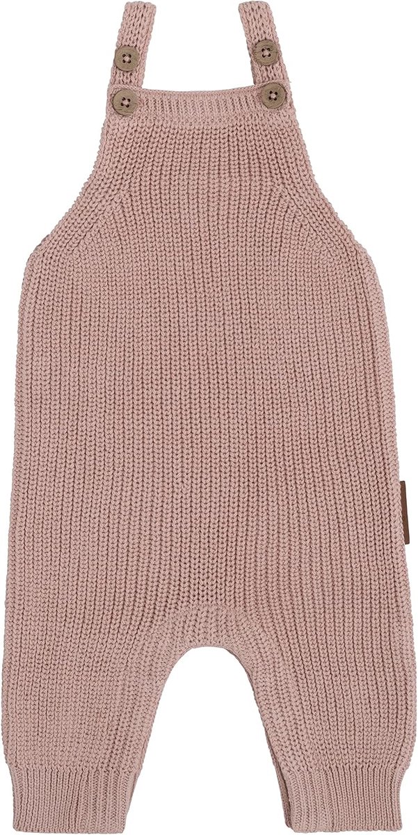 Salopette Baby 74 - Old Pink - 100% ecologische katoen - Groeit mee met je kleintje - ShopVlot