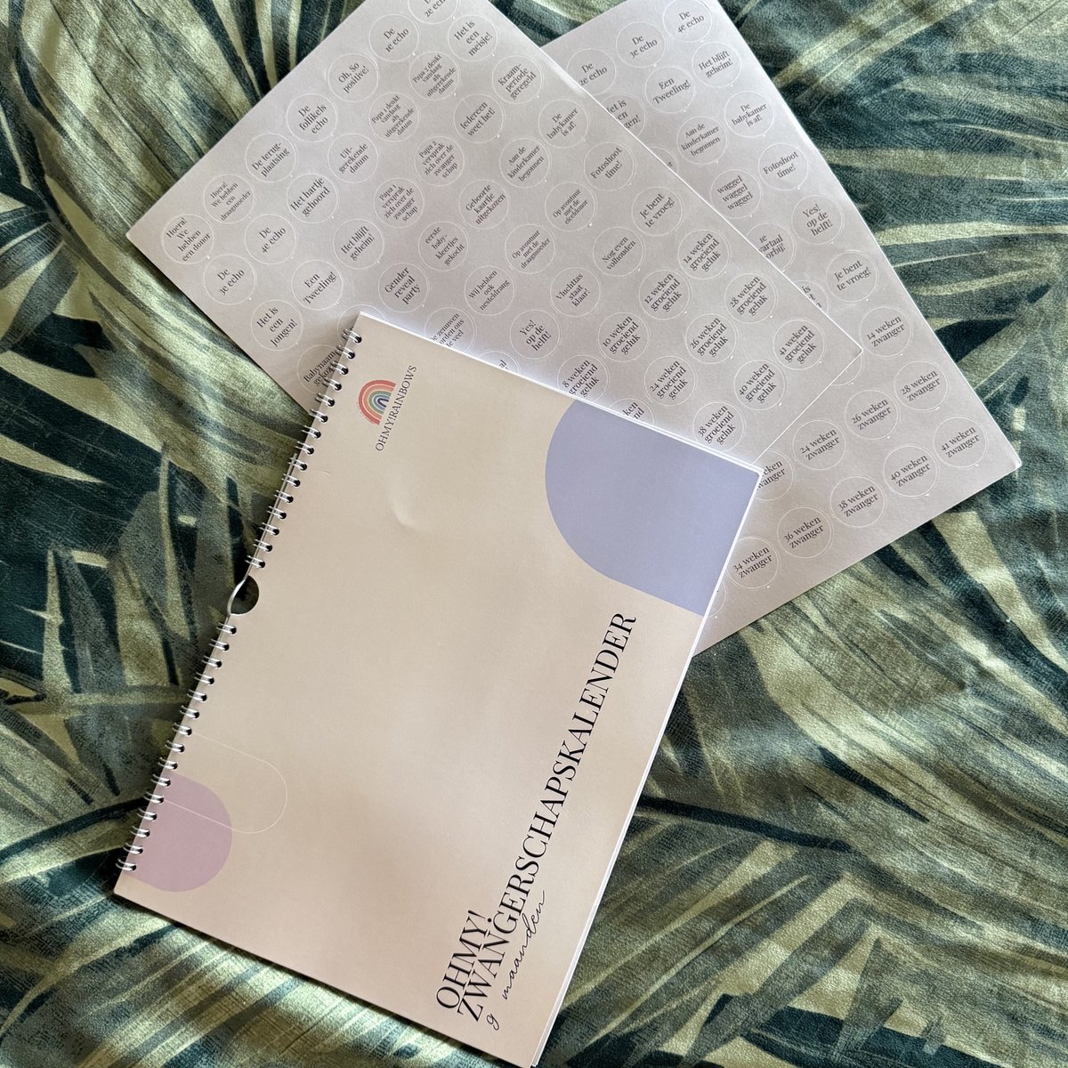 OHMY! - zwangerschapskalender|zwangerschapsdagboek - 2 mama's - invulkalender - kalender - baby - zwangerschap - herinneringen - LGBTQ+