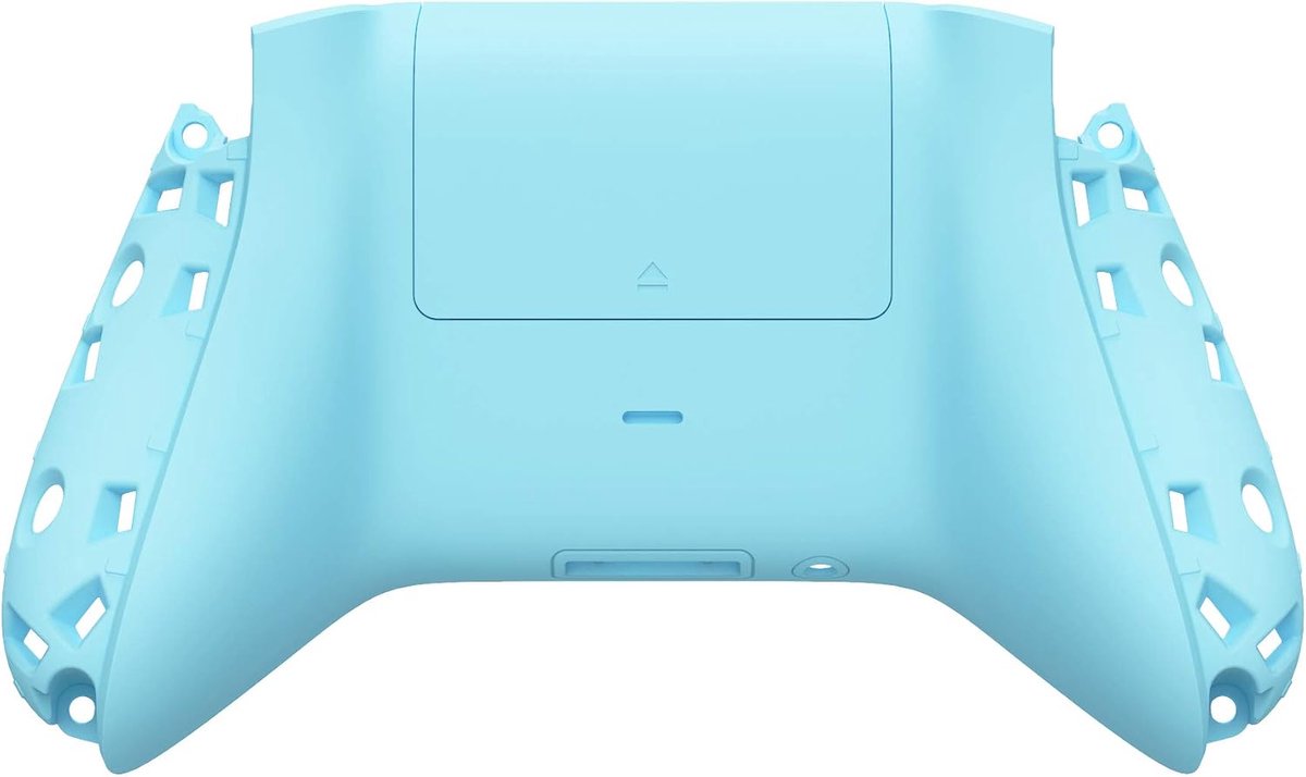 eXtremeRate Hemels Blauw Soft Touch Custom Bodem Shell met Batterij Cover voor Xbox Series X S Controller - Controller & Side Rails NIET Inbegrepen