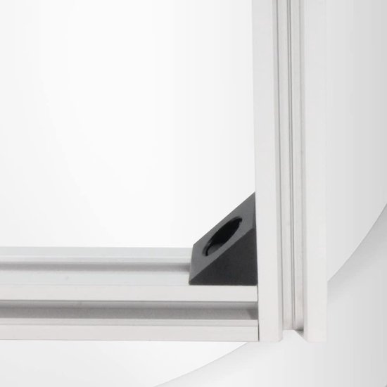 2020 Aluminium Hoek Hoek Beugel met M5x10mm Schroeven en T-Moeren voor 6mm Slot 2020 Serie Aluminium Extrusie Profiel, 8 stks/pak (Zwart-Hoek Hoek) — afbeelding 4