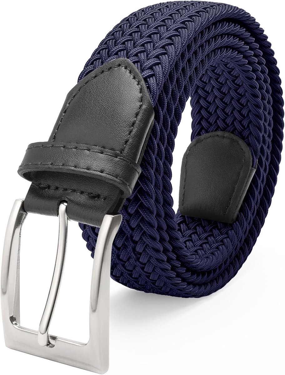 Geweven Elastische Riem Heren Rekbaar Nylon Gesp Zonder Gaten 3.3cm Riemen Casual Smal Webbing Mannen Stretch Comfortabel Zomer