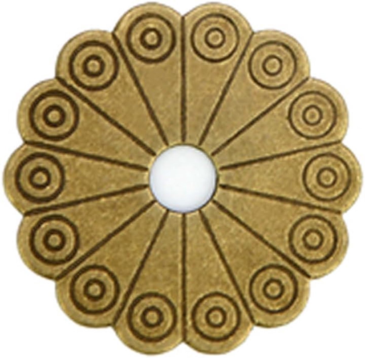 10Pcs Messing Achterplaat Wasmachines Klassieke Meubels Decoratie Pakking Messing Hardware Accessoires (Brons)