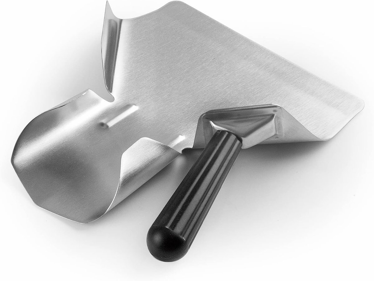 - 62678 - Schop voor gebakken aardappelen, professionele keukenpad, keukengerei, staal, ergonomische en antislip handgreep, vaatwasmachinebestendig, 1 handgreep