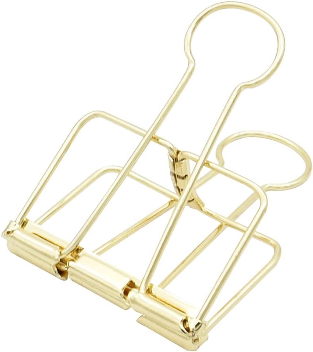 Grote Binder Clips 6,5 cm, Grote Papieren Klemmen Goud voor Kantoor Schoolbenodigdheden (15 stuks)