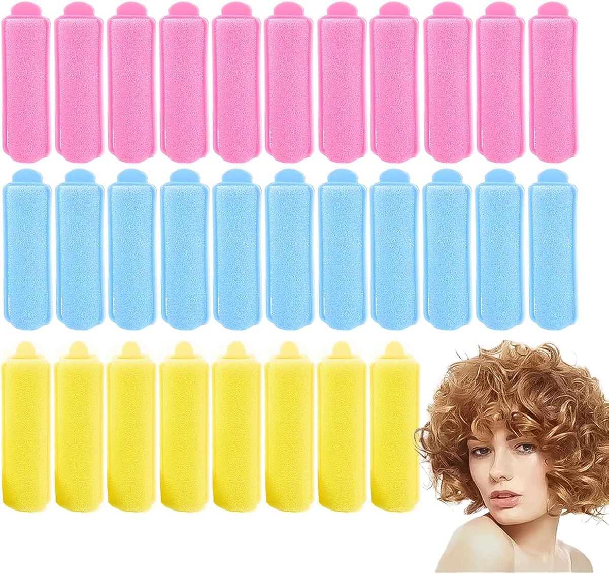 Krulspelden voor zachte en hittevrije haarstyling - ideaal voor vrouwen en kinderen