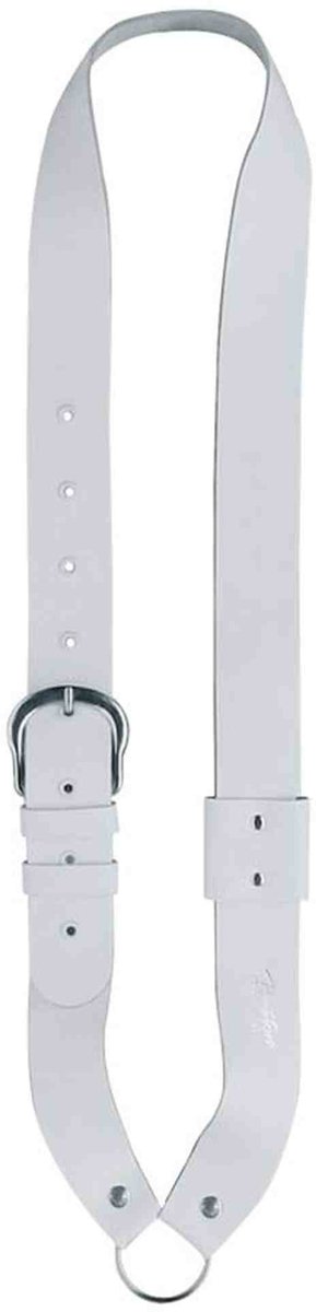 Boston JB-10 Bandelier voor kleine trom (kindermodel), leder, wit 140 cm x 4 cm