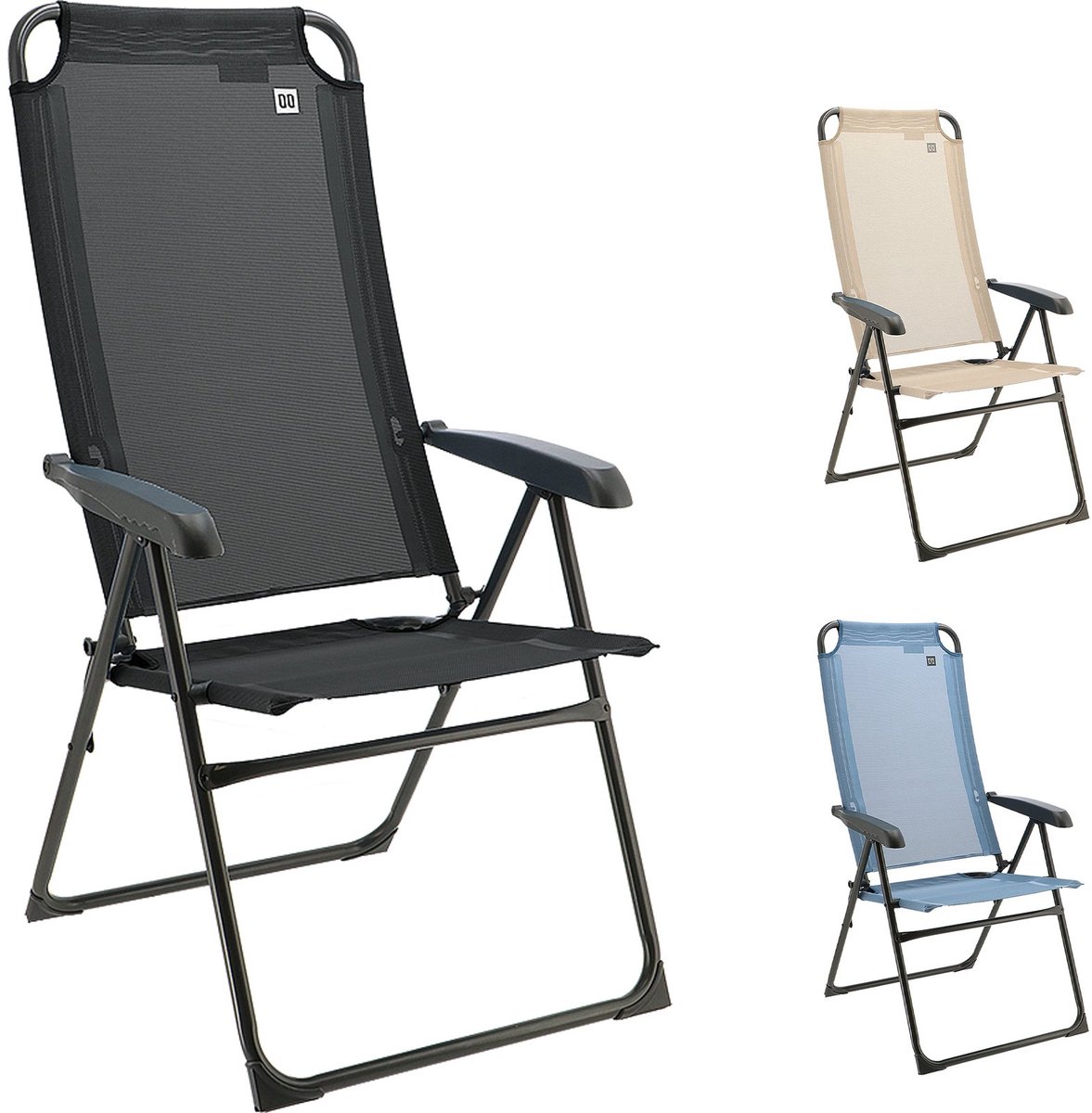 Campingstoel Lago Ligstoel Klapstoel - Opvouwbare stoel, verstelbaar, 120 kg