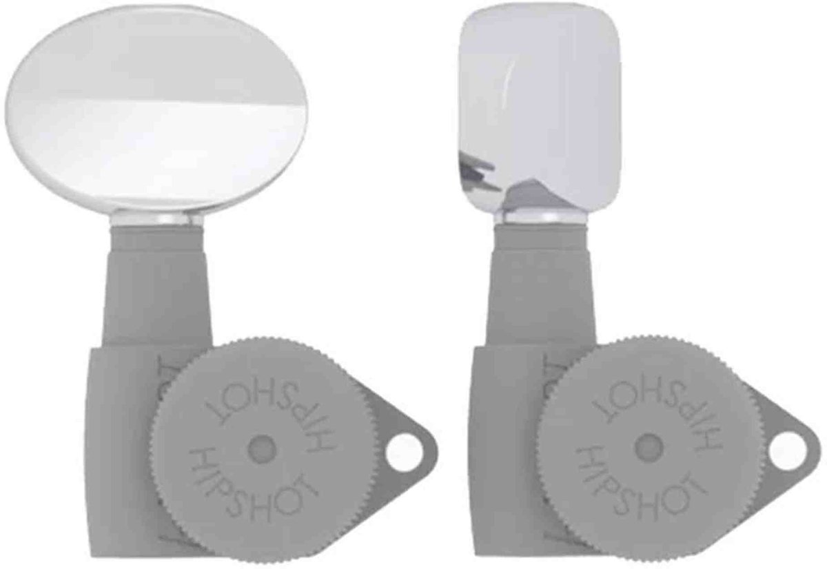 Hipshot HS6B1BBBC Big Butter Bean Stemknop voor Gitaarmechaniek Chrome, per stuk