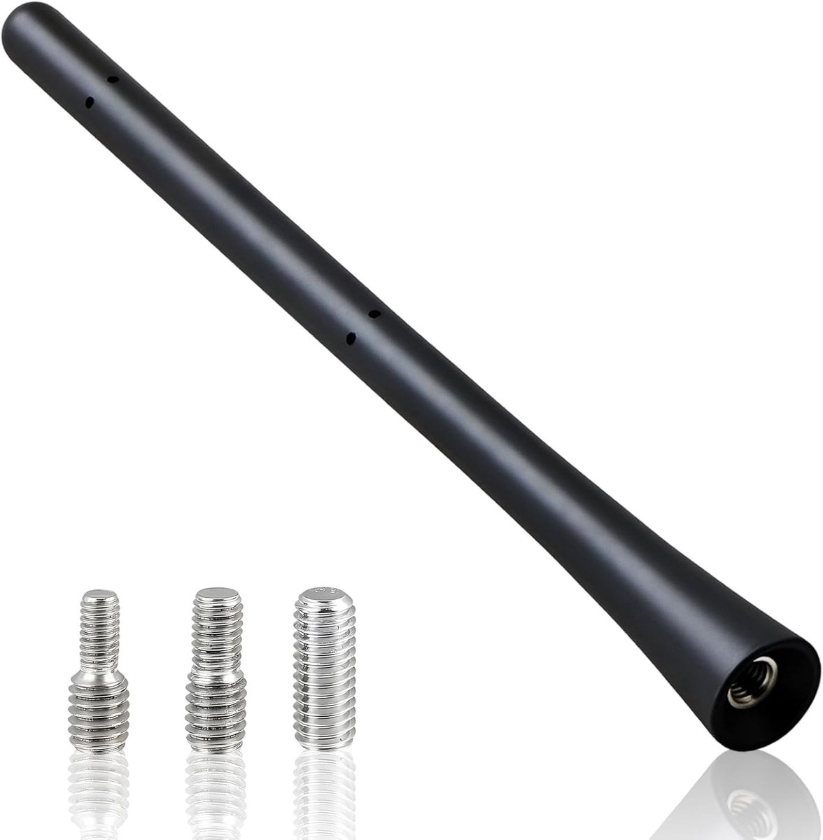 Antenne, Zwarte Autoantenne 17 cm, Universele Dakantenne FM DAB voor Auto’s, Inclusief 3 Schroeven M4 M5 M6 voor FM AM Radio