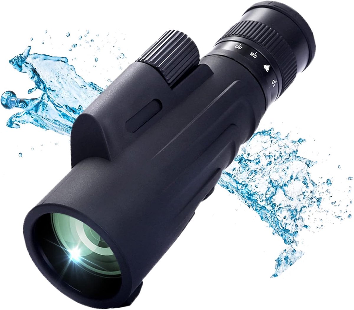 Monoculaire telescoop, 10-30 x 50 ED zoom, monoculair, IPX7 stikstofgevuld en waterdicht, met BAK4 Prisma & FMC-lens met adapter en statief voor klimmen, balspelen, observatie van wilde dieren