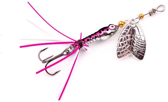 Spro Larva Mayfly Spinner Single Hook 10 - 5cm - 4g - Kleur : UV Perch van Spro — afbeelding 2
