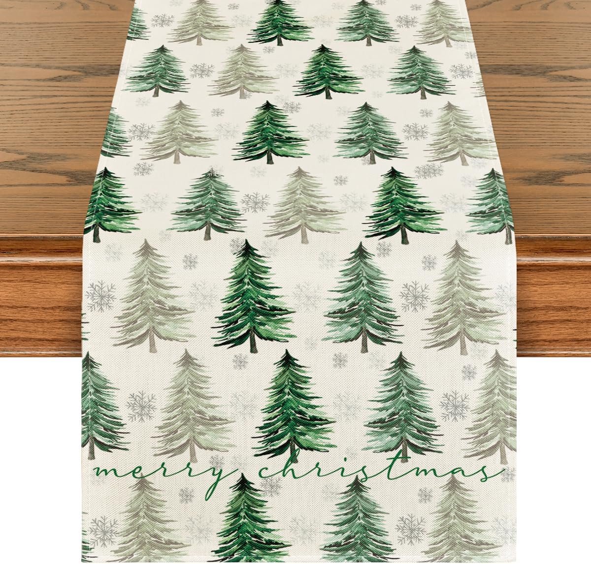 Mode Tafelloper Merry Christmas Tafelloper, winter, Xmas, keukentafel, decoratie, vakantie, feest, decoratie, 40 x 180 cm