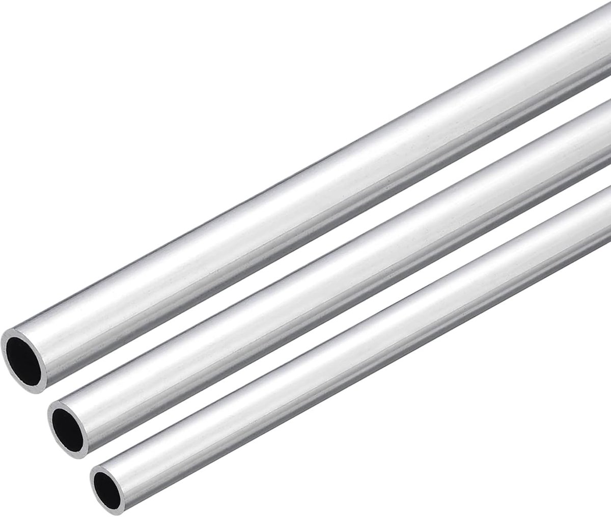 sourcing map 6063 Aluminium ronde buis 7 mm 8 mm 9 mm AD 1 mm muur dikte 300 mm lengte buisleiding slangen voor industrie knutselen projecten pakket van 3