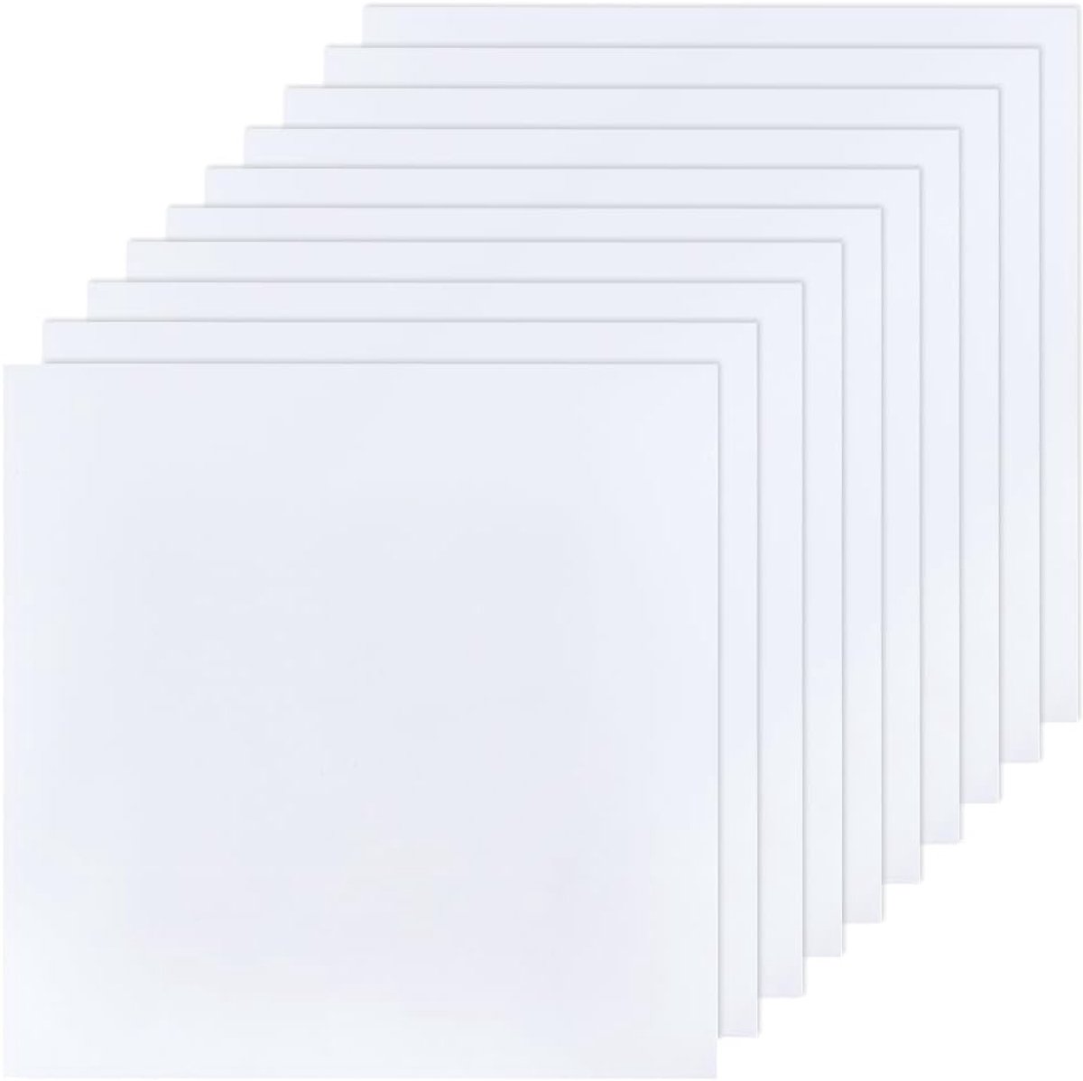 10 Vellen Wit ABS Plastic Blad 200x200x0.5Mm ABS Plastic Platen Hard Plastic Blad Voor Architecturale Modellen Zand Tafel Building Model Materiaal Supplies