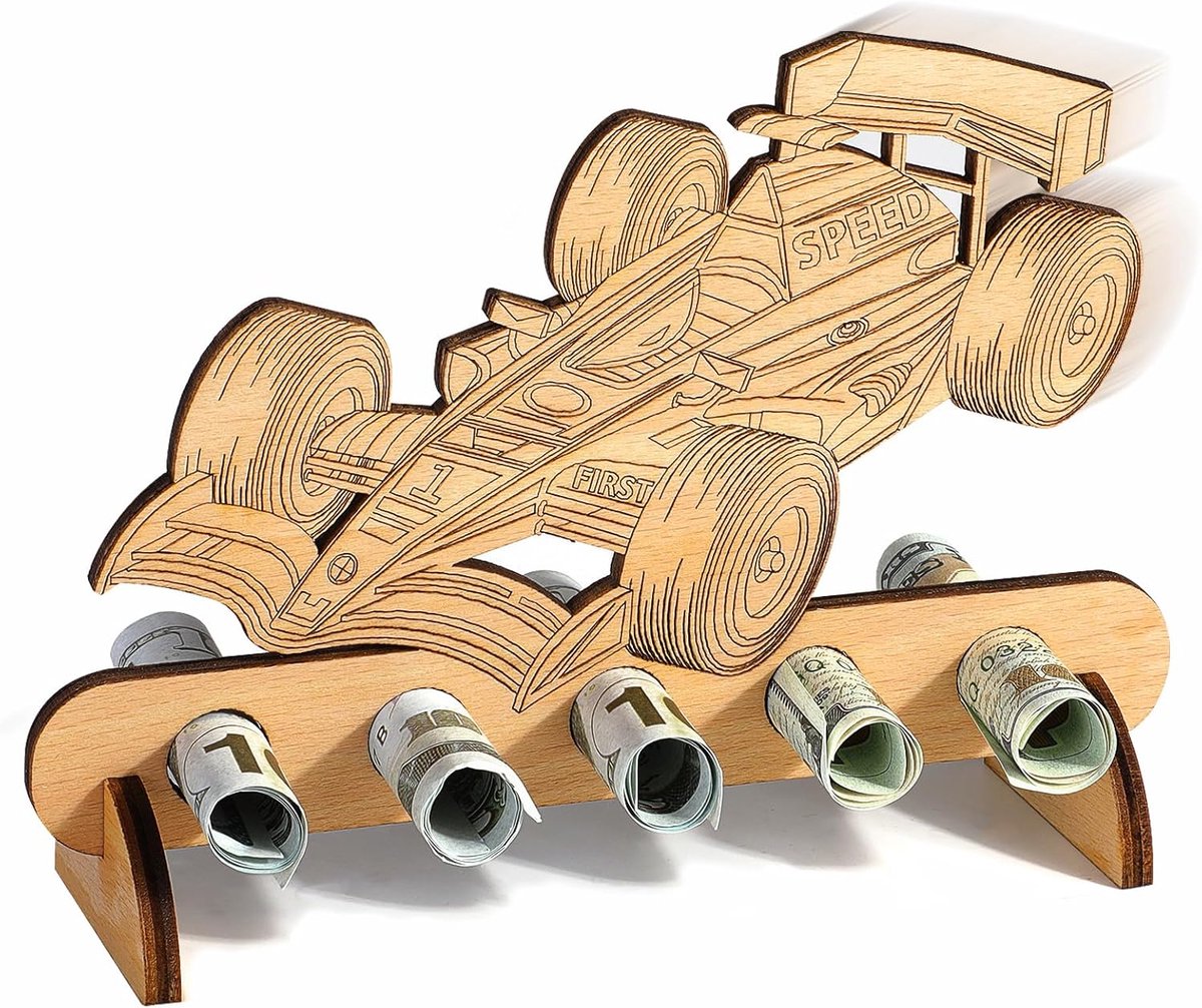 Spaarpotten voor Cash Geschenken Racers Formule 1 Liefhebber Gelukkige Decoraties Raceauto Gepersonaliseerde Verjaardag Party Presents Gastenboek Mannen