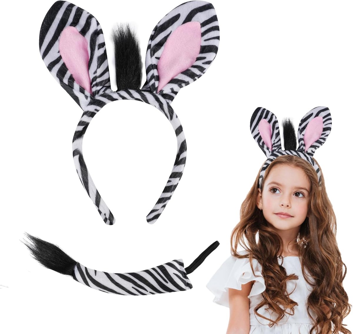 Kostuumset, Hoofdband Met Staart, Hoofdband, Carnaval, Themafeest, Halloween-Kostuums