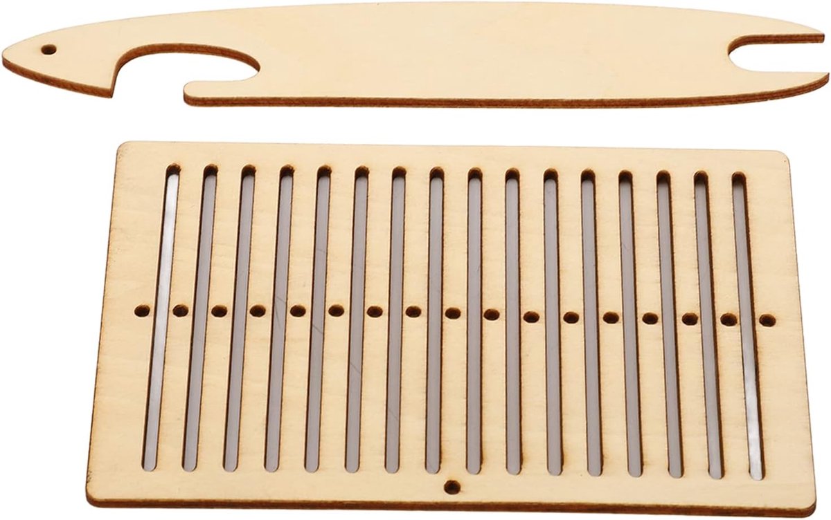 Weefgetouw Set, 2 Stuks Riem Weefshuttle Gereedschap voor Beginners en Kinderen, DIY Handgebreide Schoot Weefmachine