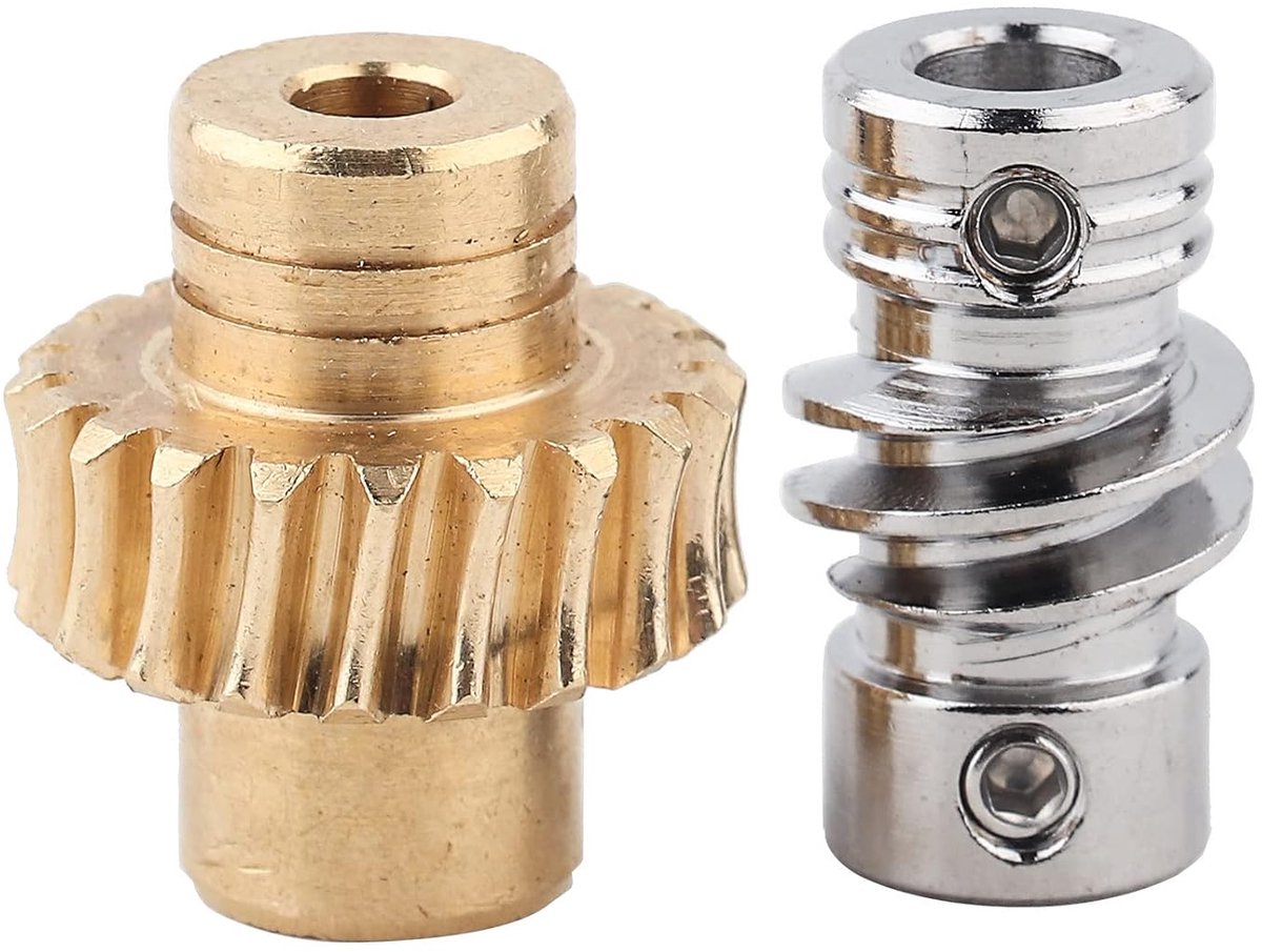 10:1 Wormwiel Bronzen Wormwiel Metalen Wormset, Eenvoudige Transmissiestructuur, Lange Levensduur,