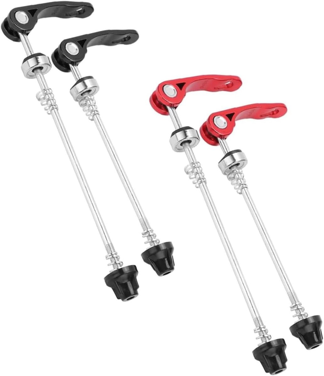 Snelspanners, snelspanners voor voor- en achterwiel, fiets, snelspanners, snelspanners, MTB, racefiets, mountainbike