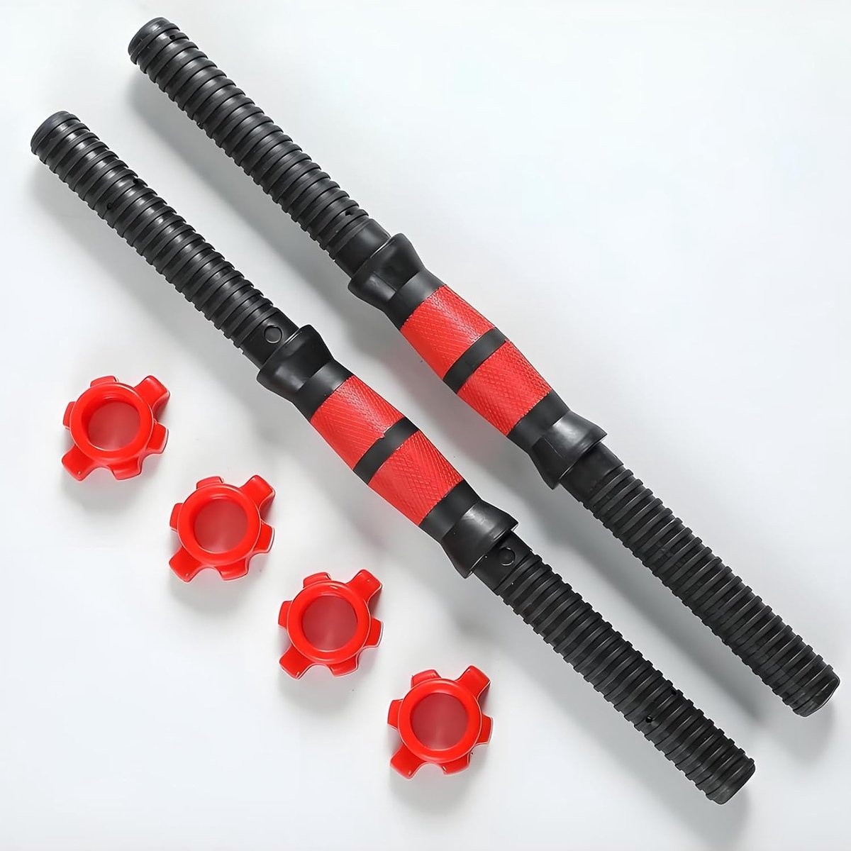 35 cm Universele Halters, 2 Stuks Halterstangen Verstelbaar Gewicht, Set Halterstangen voor Gym Thuis Krachttraining Workout Fitnessapparatuur Accessoires