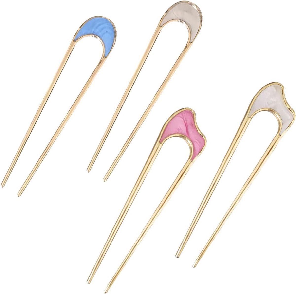 Haarspelden, U-vorm, haarspeld voor dames en meisjes, 4 stuks