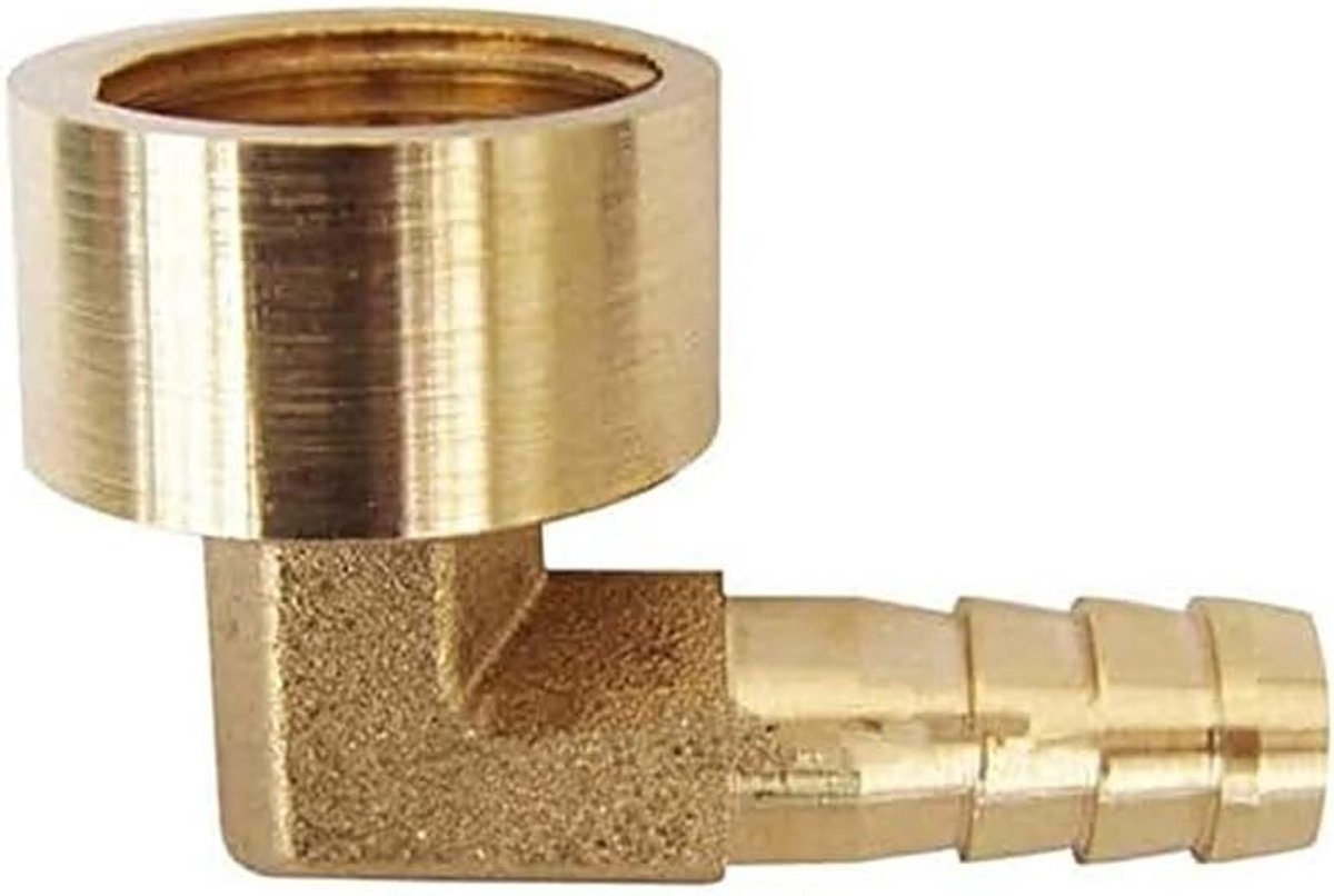 Weerhaak Slang Fitting, Elleboog Pijp Connector 10mm Prikkeldraad 1/2 "BSP Vrouwelijke Draad 90 Graden Pijp Adapter Connector