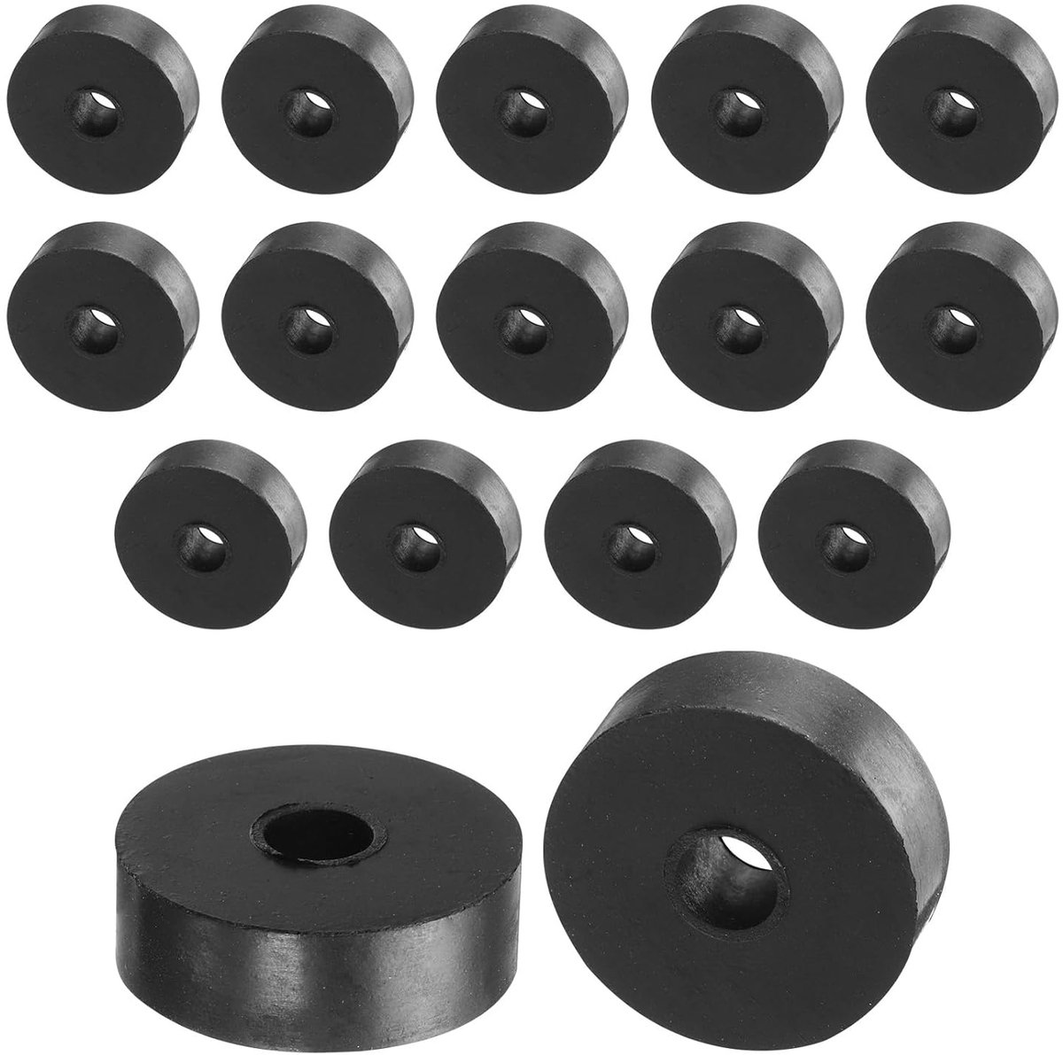 16 stuks afstandhouders van rubber, sluitringen, anti-vibratie, dikke demper, kussens, reparatie, 30 mm buitendiameter, 8 mm binnendiameter, 10 mm hoogte