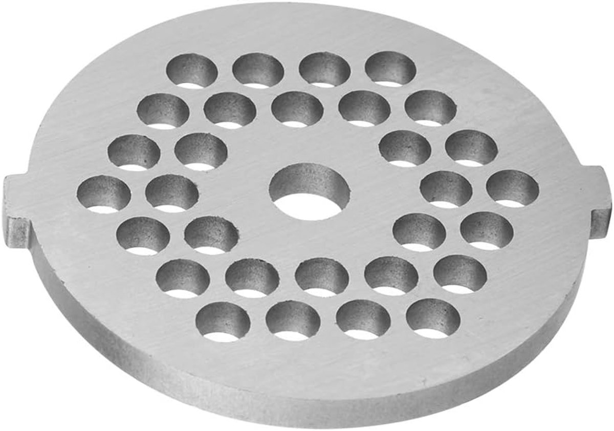 N8 , Vleesmolen Platen Vleesmolen Crusher Vleesmolen Plaat Schijf Mes 7Mm Gat ( rond gaatje van 5 mm)