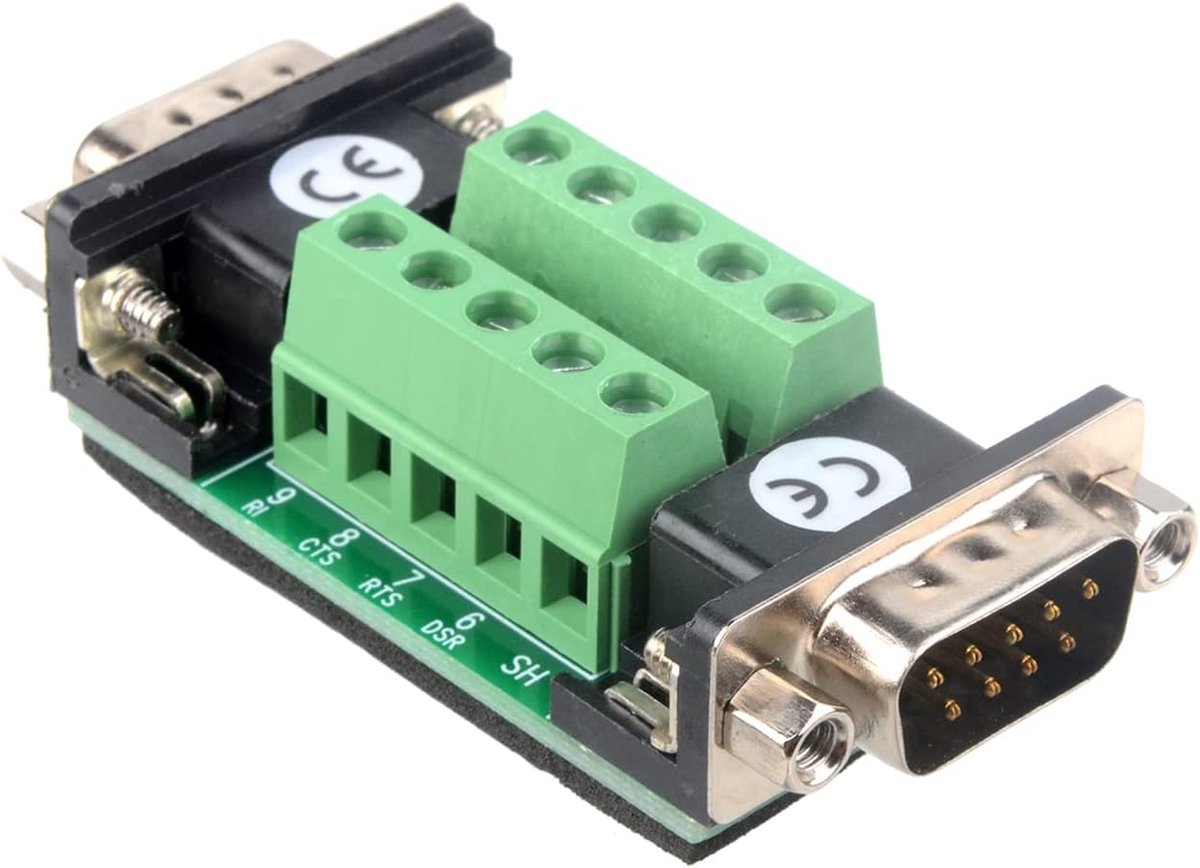 D-SUB DB9-stekker, RS232 RS485 CAN RS422 met DB9-aansluiting op klembord-signaalmodule