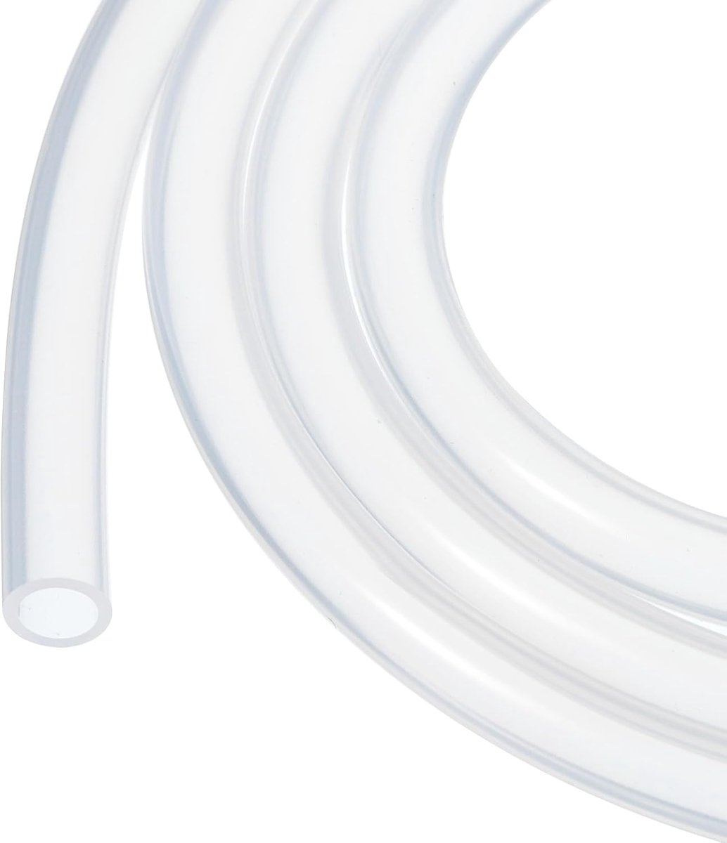 2m Siliconen Slang 5mm ID 7mm OD Heldere Industriële Kunststof Slang Pure Siliconen Slangen voor Pomp Sifonering, Drainage, Irrigatie, Brouwen
