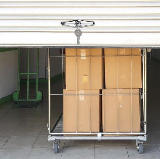 Garagenpoortgreep en slot - Universeel bruikbaar - Garageslot, poortgreep, garagepoortslot, deurgreep met slot, garagepoort vergrendeling — afbeelding 5