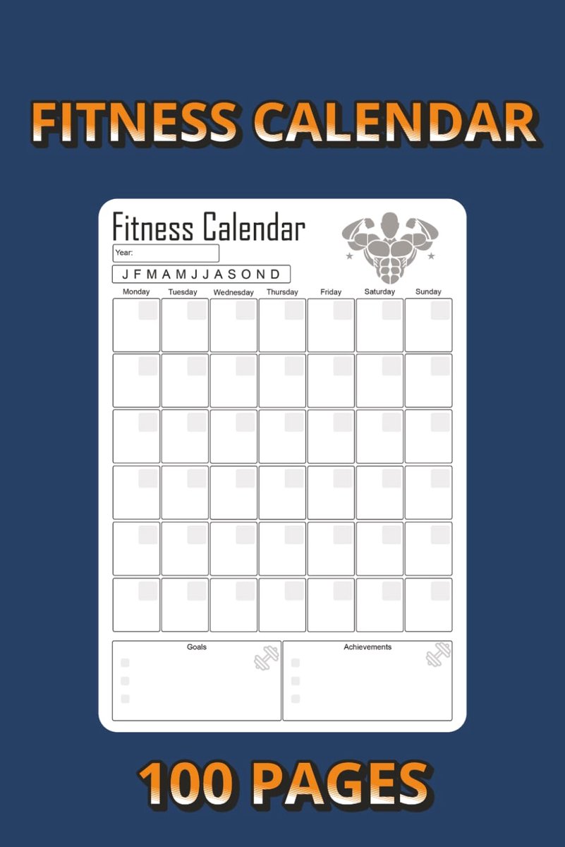 SnelShoppen - Fitness Kalender Planner: 100 Pagina's voor het Bijhouden van Workouts, Doelen & Voortgang | 6×9 Inch Oefen- en Trainingslogboek