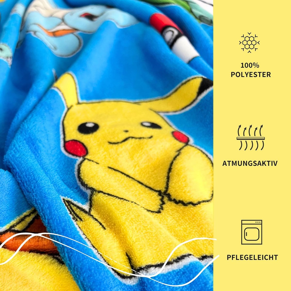 fleecedeken, knuffeldeken, kinderdeken, 130 x 170 cm, officieel gelicenseerd, zacht en wollig, Öko-Tex goedgekeurd, onderhoudsvriendelijk en duurzaam, cadeau-idee voor kinderen en volwassenen