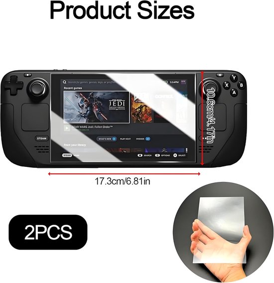Steam Deck Oled Screen Protector Compatibel met Switch Lite Pantserglas 2 stuks 9H gehard glas Film Anti-kras Hd Helder — afbeelding 5