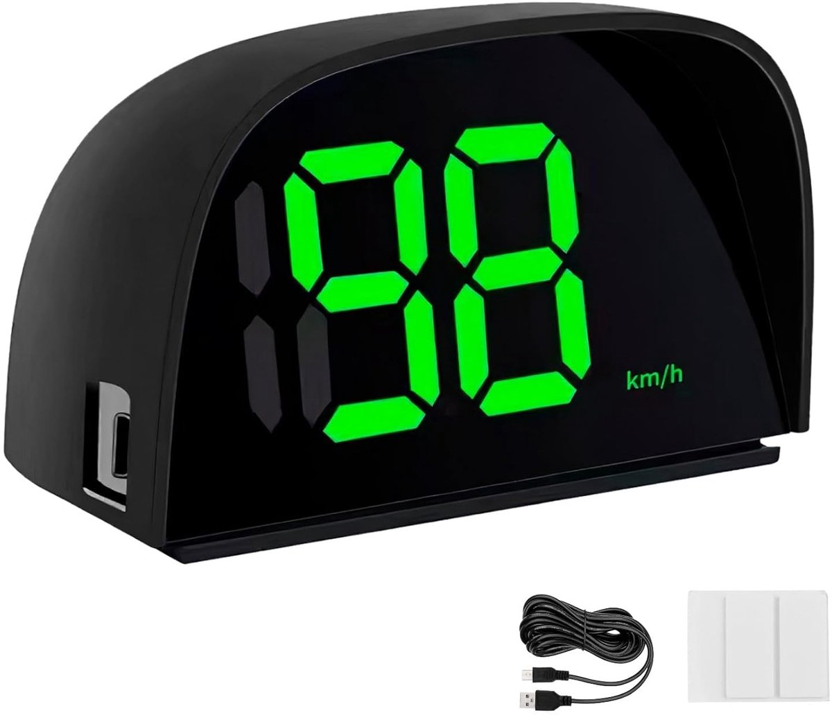 GPS-snelheidsmeter voor auto HUD-display met zonneklep Auto-snelheidsmeter voor nauwkeurige snelheid voor auto Elektroroller Plug-and-play snelheidsmeter