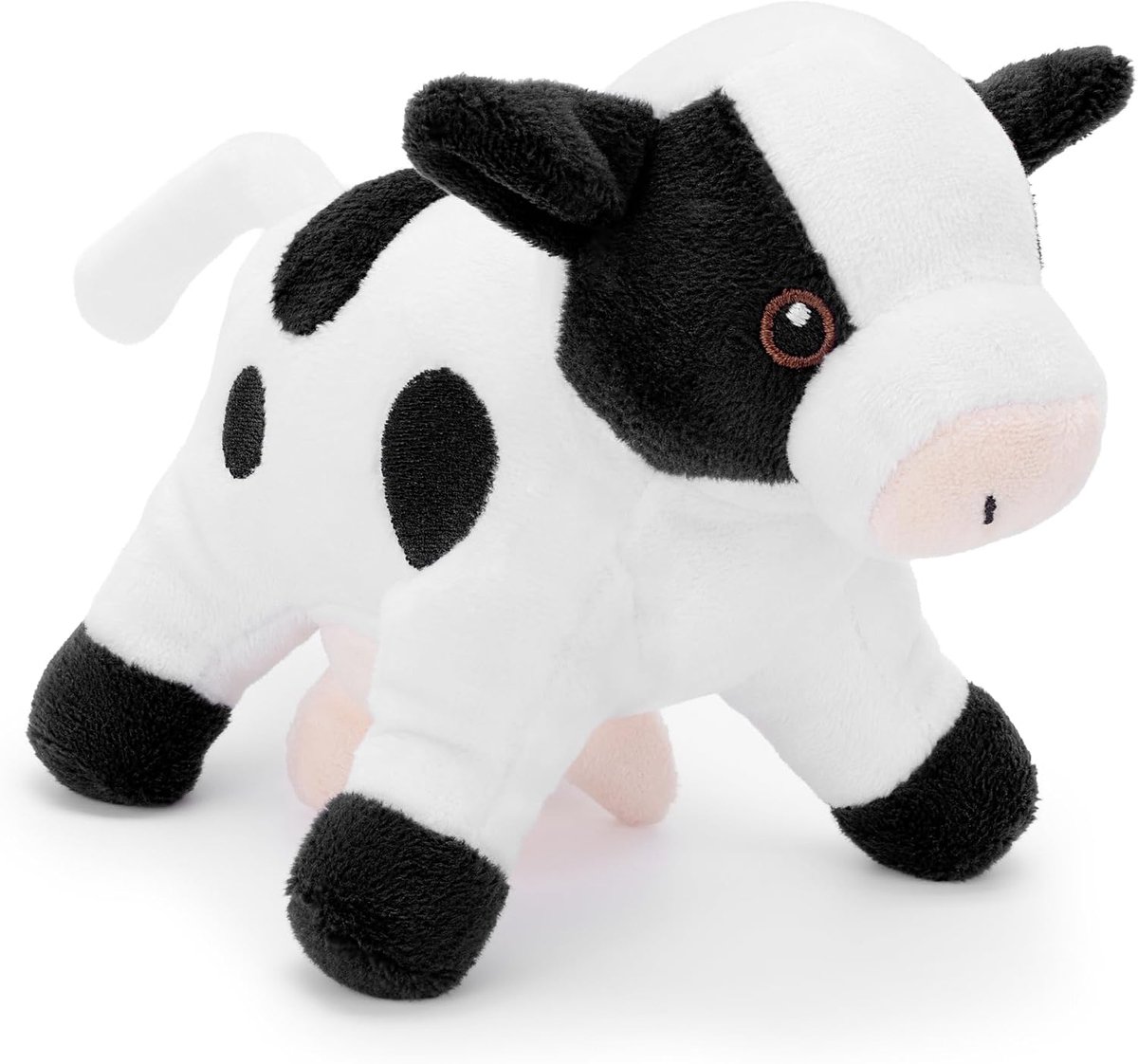 Co Kinder Zachte Knuffel Pluisdier - Perfecte Zachte Knuffel Speelkameraad voor Kinderen (12-15cm / 5-6") (Koe)
