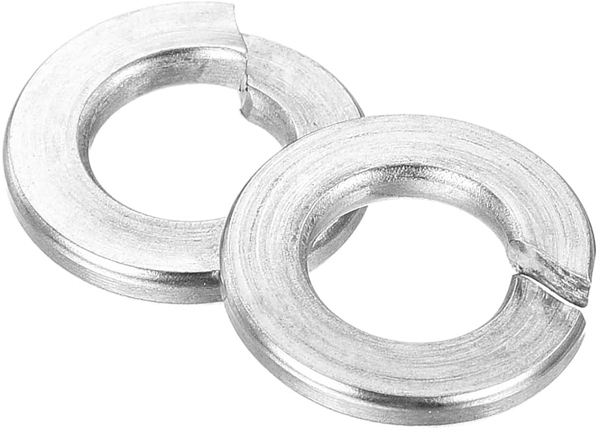 Sluitringen met gleuf 1/4 inch 100 stuks 304 roestvrij staal veerringen metaal voor machineschroeven