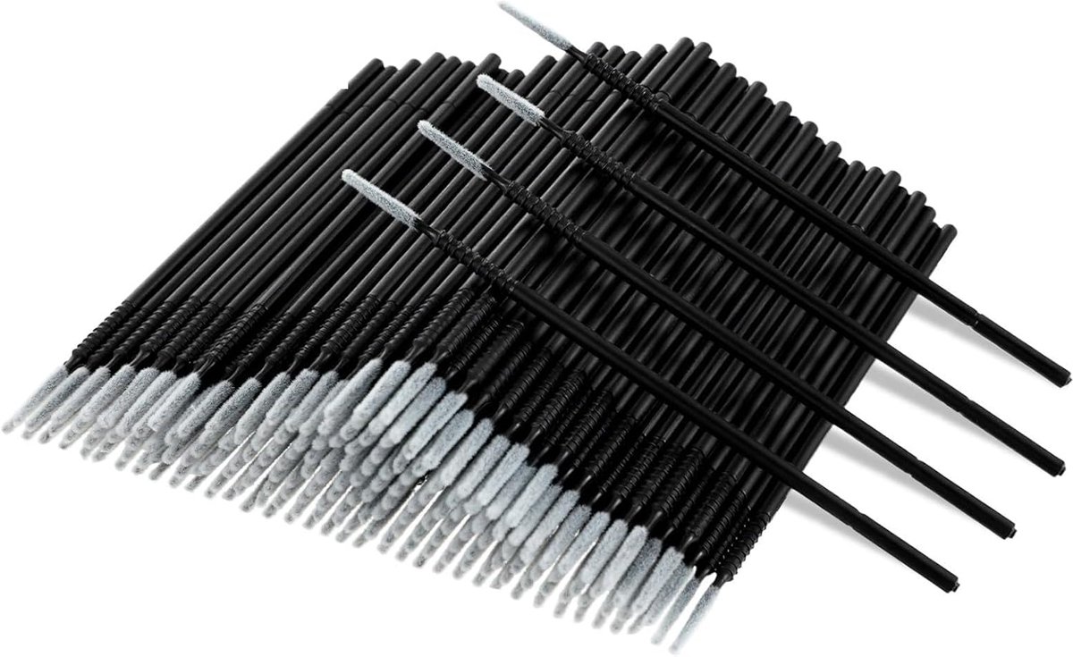 400 stuks Wegwerp Micro Applicators Borstel Wimper Extension Micro Applicator Borstels Wimperborstel Wimperborstel Microbrush Wattenstaafjes voor Extensions Microborstels Microswabs Lip Wands