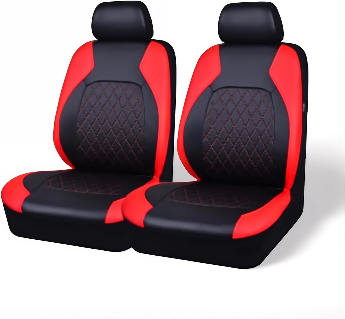 KZQ Ademende waterdichte antislip auto stoelhoezen - Verstelbaar kussen voor comfort en bescherming - Geschikt voor alle auto's - Rood