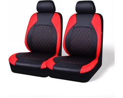 KZQ Ademende waterdichte antislip auto stoelhoezen - Verstelbaar kussen voor comfort en bescherming - Geschikt voor alle auto's - Rood