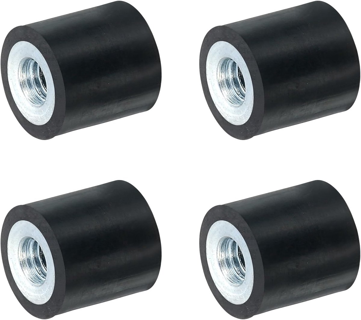 4 stuks 10 x 10 mm M4 schroefdraadbussen, trillingsisolatoren, vervangt anti-vibratiepads plat Silentblock basisblok