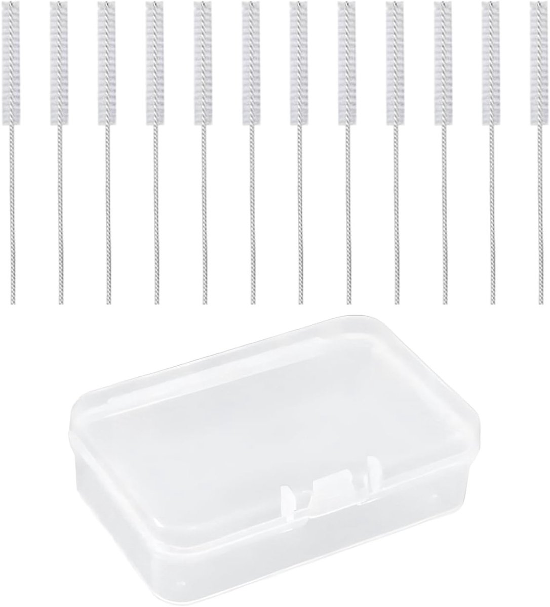 12 stuks Gehoorapparaatreinigingsborstels, oortje Earmold Vent Cleaner, Gehoorapparaat Reinigingsgereedschap, Lange Gehoorversterker, Reinigingsborstel, Gehoorapparaatreiniger, draad voor