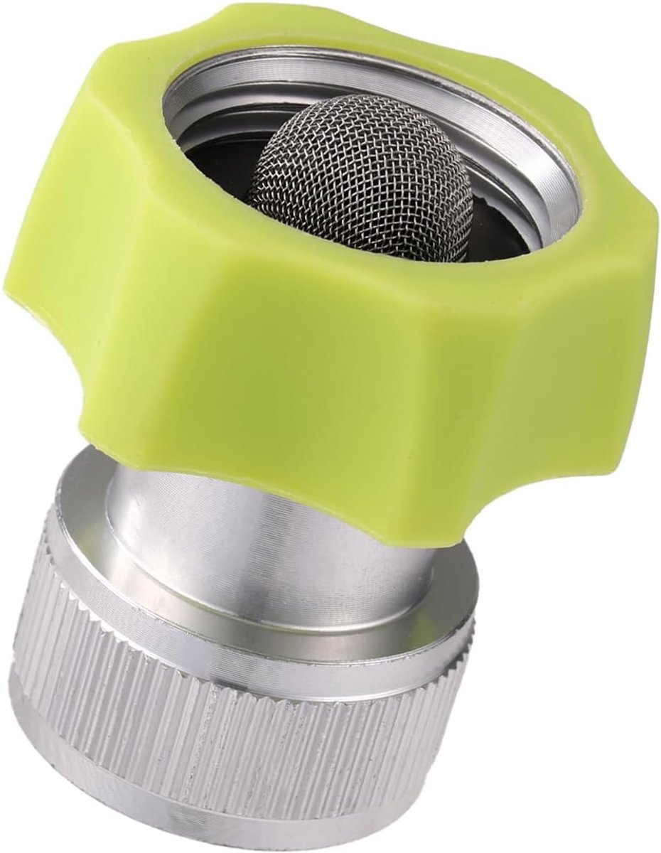 3/4-Inch Roestvrijstalen Hoge Drukreiniger Tuinslangadapter, Compatibel met Sun Joe SPX Serie Hogedrukreinigers en Standaard Tuinslangen