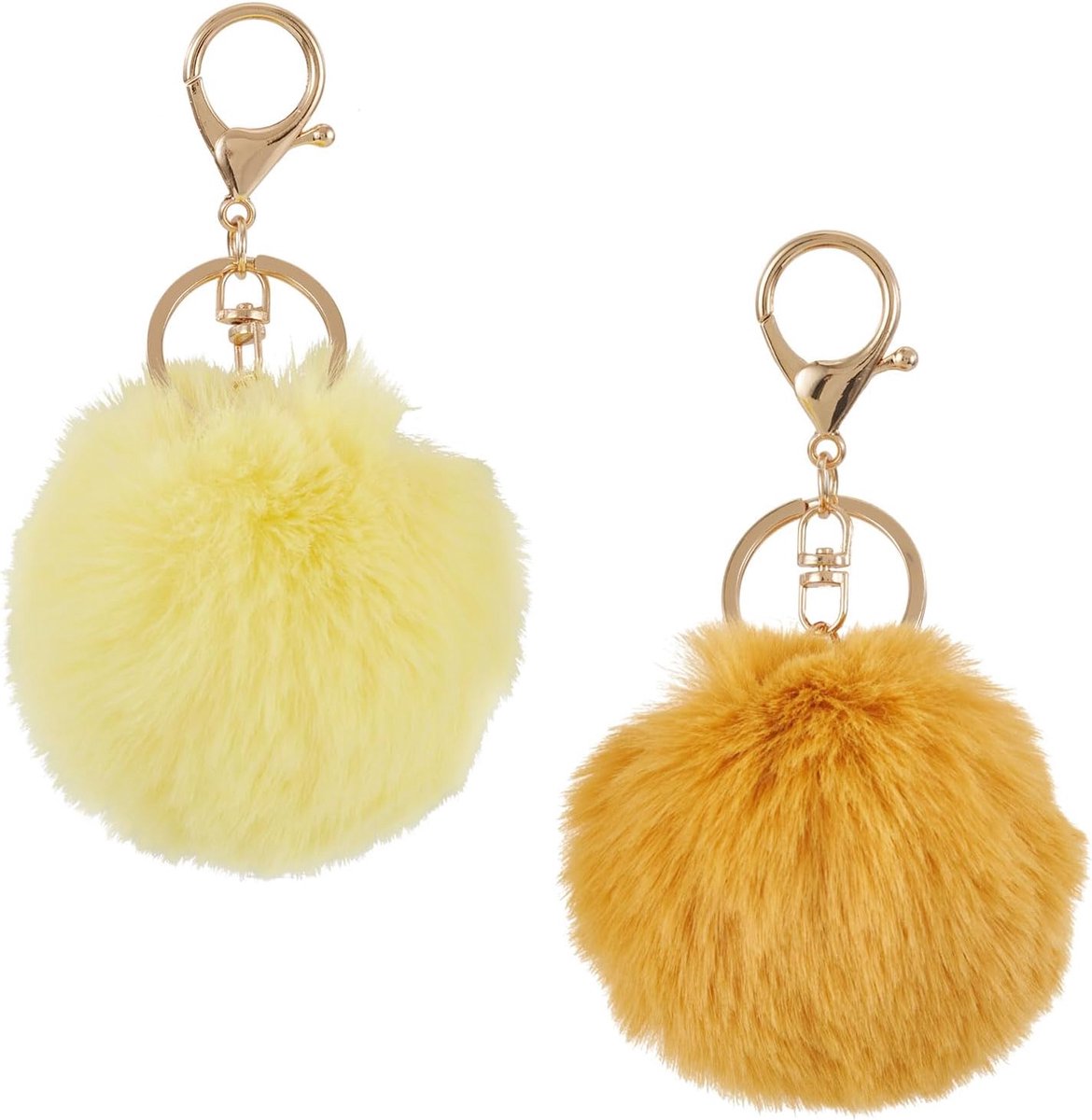 Pluizige Ball Alloy Sleutelhangers Pompon Sleutelhangers Pluizige Bal Charms voor Rugzak Opknoping Ornamenten