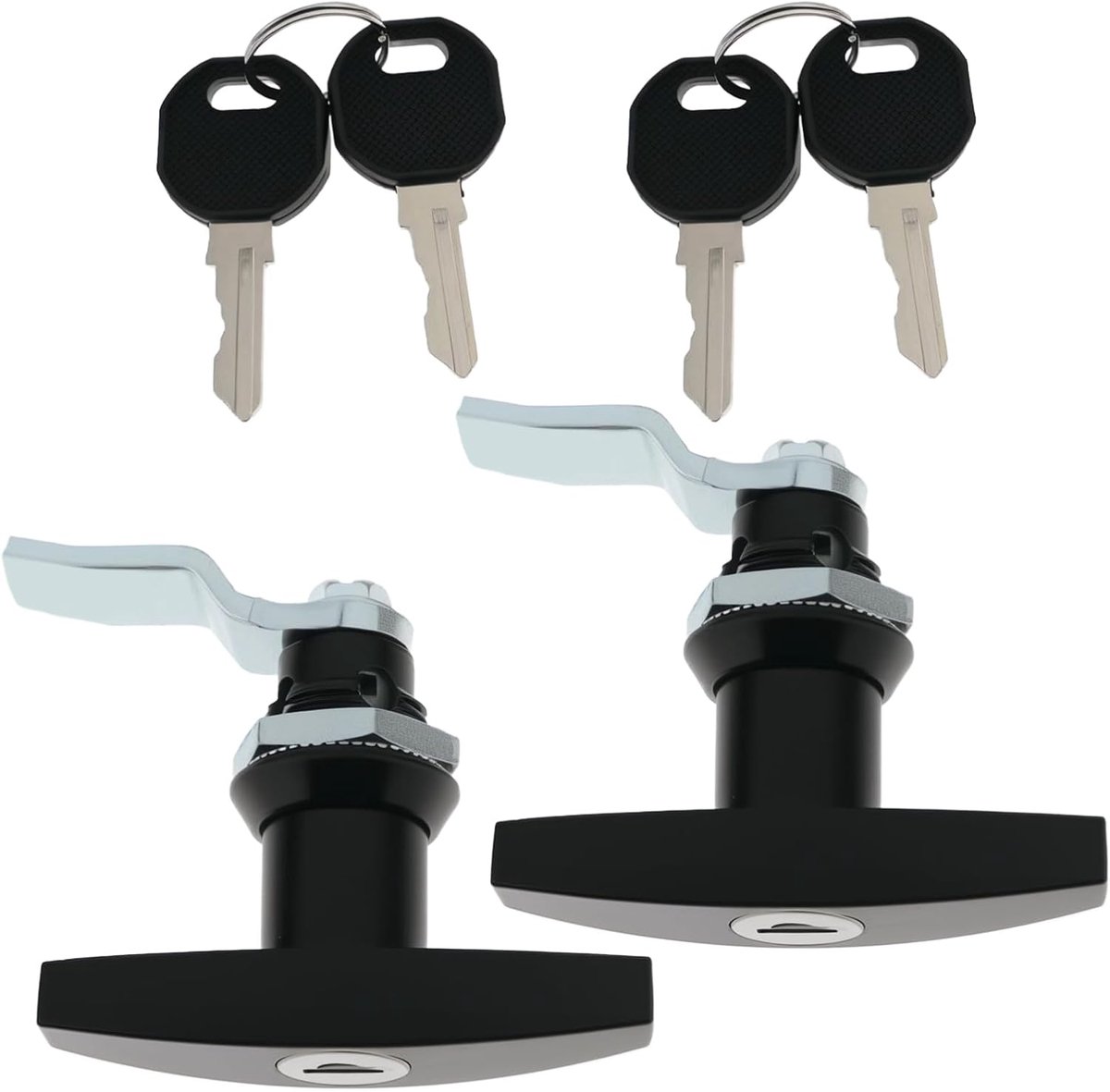 Sloten T-Handvat Rotary Klink Elk Slot Met 2 Sleutels Model ms324-2 Voor Kast Toolbox RV Trailer Deur Etc