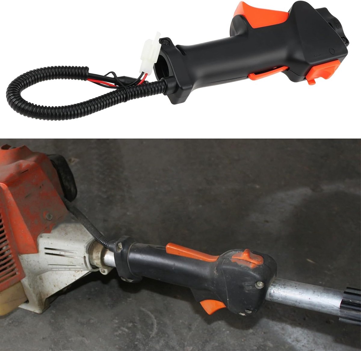 Store Gashendel Trigger Handvat Houder met Draad Harnas 29cm Compatibel met Stihl FS75 FS80 FS85 Grastrimmer Trimmer Bosmaaier