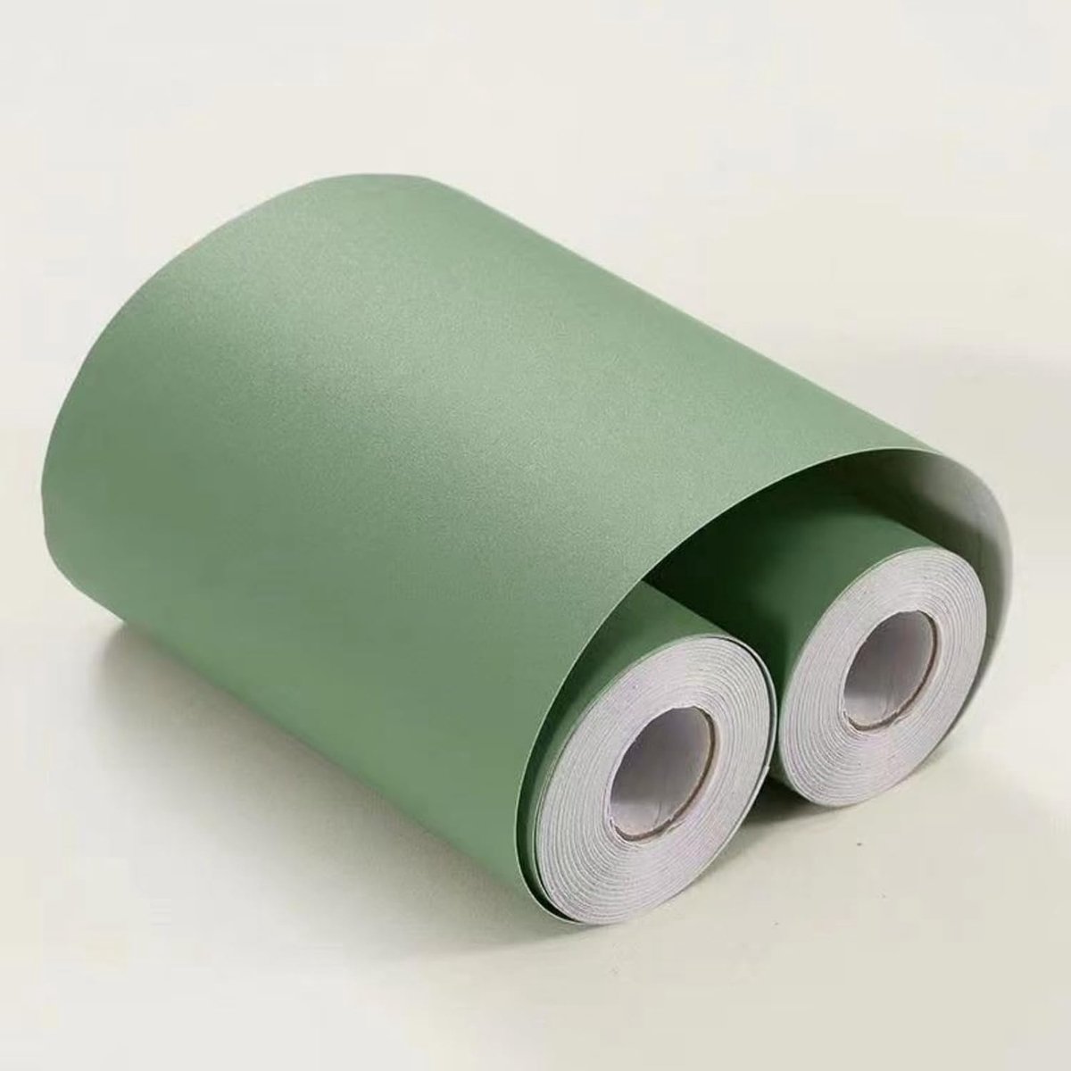 Behangrand Zelfklevend Lichtgroen Gematteerd 10cm X 1000cm – Eenvoudige Montage voor Muren
